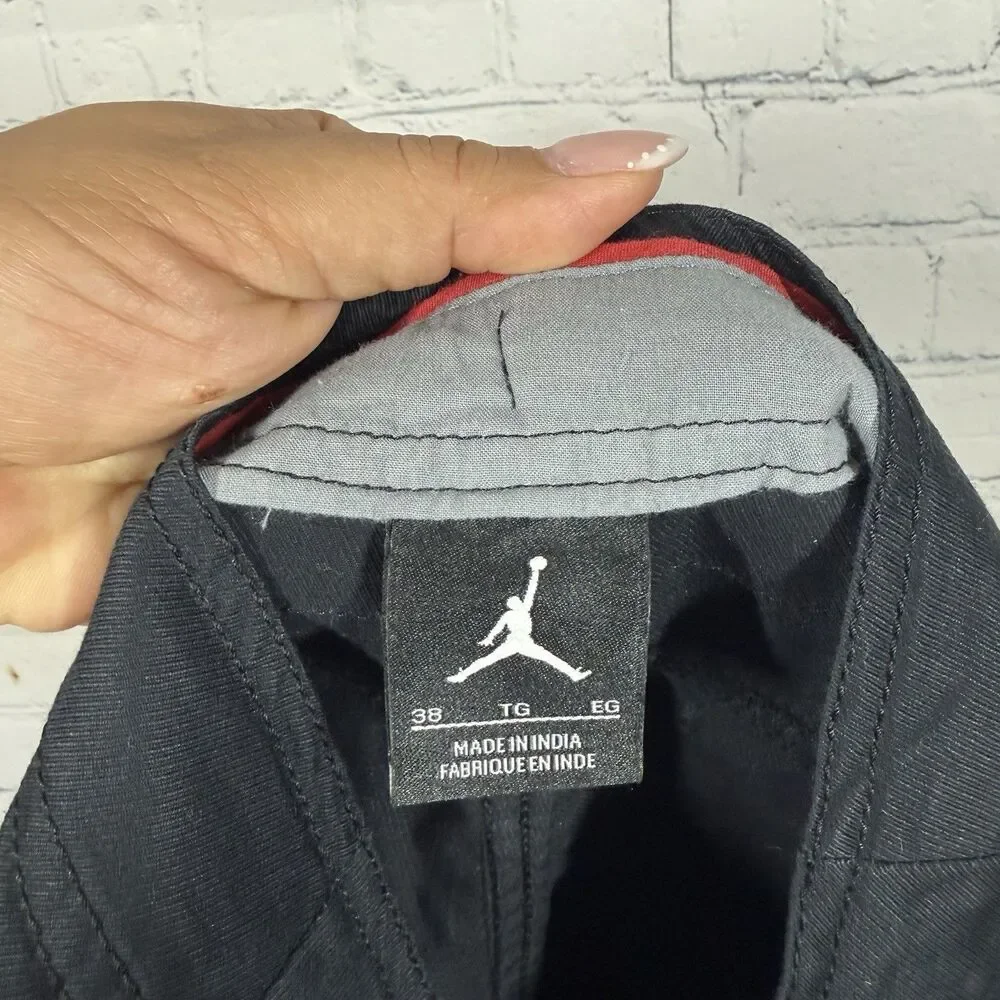 Nike Air Jordan Men's Cargo Pants Black Size 38 Cotton Utility Streetwear Skater
